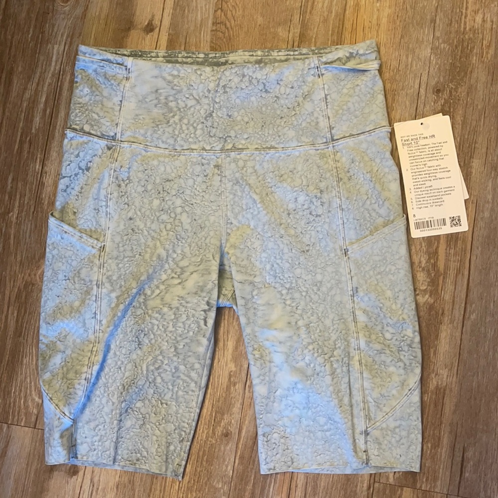 NWT lululemon high rise biker shorts 10in